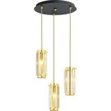 Apliqa Natali 3Lü Sarkıt Gold Modern Genç Odası Mutfak Salon Sarkıt Avize - Altın