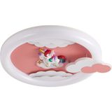 Apliqa Page Ledli Unicorn Desenli Plafonyer Çocuk Odası Avize - 1 - Pembe