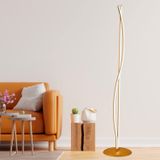 Apliqa Palmiro Gold 64 Watt 3 Renkli Modern Tasarım Salon Ledli Metal Lambader