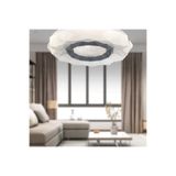 Apliqa Paris Tekli Beyaz 3 Renkli 37 Watt Ledli Modern Oturma Odası, Koridor, Salon Led Avize 40 cm
