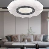 Apliqa Paris Tekli Beyaz 3 Renkli 61 Watt Ledli Modern Oturma Odası, Koridor, Salon Led Avize 50 Cm Çok Renkli