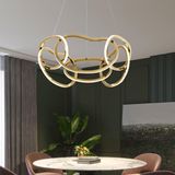 Apliqa Quon 6'lı Gold 110 Watt Led Avize