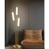 Apliqa Reed 3'lü Gold 36 Watt Led Lambader Çok Renkli