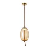 Apliqa Stone Tekli 5 Watt 3000K Eskitme Bal Camlı Led Sarkıt Avize