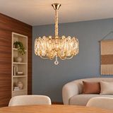 Apliqa Tortes 50'lik Gold Kristal Taşlı Avize Altın