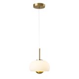 Apliqa Tres Tekli 7 Watt 3000k Eskitme Beyaz Camlı Led Sarkıt Avize