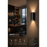 Aplix NORA Radar Sensörlü Duvar Apliki AP-0406 S | İç & Dış Mekan | Çift Yönlü Işık | IP65