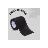 APLUSSAĞLIK Siyah Renk Coban Bandajı Elastik Kendinden Yapışkanlı Coban Bandajı Yüksek Kalite ( 5 Cm*4,5m )