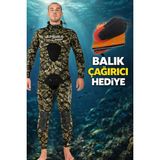 Apnea Legend Rock Camou 3 mm Dalış Elbisesi Kamuflaj Renkli Neopren