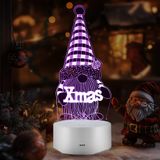 APNYZS Noel Cüce Gece Lambası, Uzaktan Dokunuşlu LED 3D İllüzyon Lambası 16 Renk, Noel Cüceler Şekilli Masa Odası Yatak Odası Dekoru Çocuklar ve Kadınlar için Mükemmel Hediyeler Çorap Doldurucular (1)