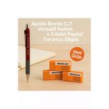 Apollo Beyaz 0.7 Versatil Kalem + 3 Adet Beyaz Silgi