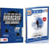 Apotemi Yayınları AYT Kimya Deneme ve Ankara Kitap Merkezi Yayınları Paragraf Soru Bankası Seti 2 Kitap