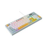 Appa Everest Kb-79 Sılent Pro Mavi/beyaz/sarı Sessiz Rgb Q Membrane Oyuncu Klavyesi - Mavi - Beyaz