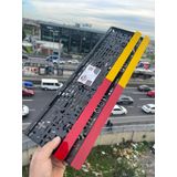appcity oto aksesuar Sarı Kırmızı Özel Tasarım Lüks Pleksi Plakalık744504439507