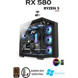 Apphirex Rebirth X50 Ryzen 5 5500 32GB 1tb M.2 SSD RX580 8gb Sıvı Soğutmalı Masaüstü Oyuncu Bilgisayarı