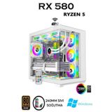 Apphirex REBİTRH W50 Ryzen 5 5500 | 32GB RAM | 1TB M2 SSD | RX580 8GB | Sıvı Soğutmalı Beyaz Oyuncu Bilgisayarı Hazır Sistem