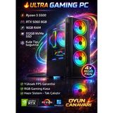 Apphirex Rise X55 Ryzen 5 5500 16GB Ram 512GB M2 SSD RTX5060 Gddr7 Masaüstü Oyuncu Bilgisayarı Hazır Sistem