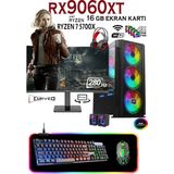 Apphirex Rise X94 Ryzen 7 5700X 32GB 1tb M2 SSD RX9060XT 16GB 27' 280Hz Masaüstü Oyuncu Bilgisayarı Hazır Sistem