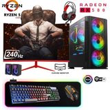 Apphirex TC85X Ryzen 5 5500 16GB Ram 512GB M2 SSD RX580 8gb 24'' 240Hz Curved Masaüstü Oyuncu Bilgisayarı