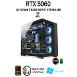 Apphirex Tcx10 Ryzen 7 5700X 32Gb 1Tb M.2 Ssd Rtx5060 Sıvı Soğutmalı Masaüstü Oyuncu Bilgisayarı Hazır Sistem