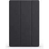 Apple 11 Inç iPad (A16) / iPad Air 10.9 Inç/ipad 10.nesil 10.9 Wi-Fi Tablet ile Uyumlu Tablet Kılıfı Smart Cover Uyku Modlu Standlı Arkası Sert Şeffaf Kapak Siyah