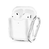 Apple Airpods 1/2. Nesil ile uyumlu Kılıf Kristal Silikon Şeffaf Case Şeffaf