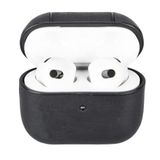 Apple Airpods 3.nesil Uyumlu Deri Kılıf Juni Aa1 Siyah