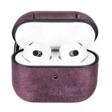 Apple Airpods 3.nesil Uyumlu Deri Kılıf Juni Aa7 Mor