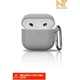 Apple Airpods 4. Nesil Uyumlu Liquid Silikon Tıpalı Kılıf - Gri