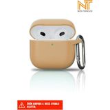 Apple Airpods 4. Nesil Uyumlu Liquid Silikon Tıpalı Kılıf - Kahverengi