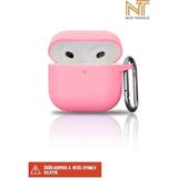 Apple Airpods 4. Nesil Uyumlu Liquid Silikon Tıpalı Kılıf - Pembe