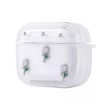 Apple Airpods 4 Zore Airbag 44 Airbag Tasarımlı Simli Şeffaf Kutup Kılıf
