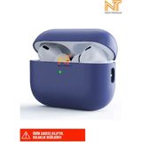 Apple Airpods Pro 2. Nesil Uyumlu Tam Protective Anti-Knock Tek Parça Silikon Kılıf - Lavender