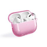 Apple Airpods Pro 2 Uyumlu Zore Allstar Airbag 32 Parlayan Simli Saydam Renkli Kılıf Pembe