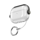 Apple Airpods Pro 3. Nesil İle Uyumlu Kılıf Kulaklık Dizayn Defens Case Şeffaf+siyah