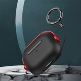 Apple Airpods Pro Kılıf Ip Askılı Kancalı Açılır Kapanır Kilitli Kenarları Renkli Standlı Kapak - Siyah - Mor