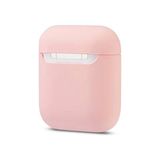 Apple Airpods Soft Silikon Tam Kaplayan Kılıf AL-30348 - Açık Pembe - Fuşya