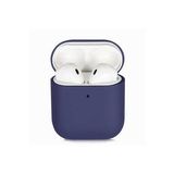 Apple Airpods Uyumlu Kılıf Zore Silk Silikon (SAKS MAVI)