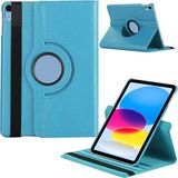 Apple iPad 10. Nesil / iPad A16 Uyumlu 10,9 Inç Döner Standlı Tablet Kılıfı - Mavi