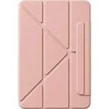 Apple Ipad 2025 10.9 10.nesil (A16) Edz Manyetik Standlı Tablet Kılıfı - Rose Gold