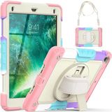Apple İpad 5 Air 9.7 Uyumlu Askılı Gökkuşağı Strap Tablet Kılıfı