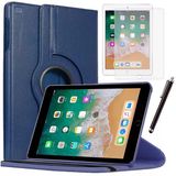 Apple İpad 5 Nesil / 6 Nesil Kılıf Ekran Koruyucu Ve Kalem Set Lacivert