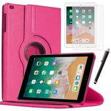 Apple İpad 5 Nesil / 6 Nesil Kılıf Ekran Koruyucu Ve Kalem Set Pembe