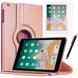 Apple İpad 5 Nesil / 6 Nesil Kılıf Ekran Koruyucu Ve Kalem Set Rose Gold