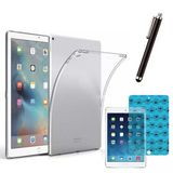 Apple iPad 5 ve 6 Nesil Uyumlu Şeffaf Kılıf Cam Kalem Set