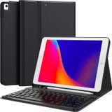 Apple iPad 7.8.9. Nesil 10.2 2021 ile Uyumlu Kılıf Kablosuz Bluetooth Türkçe Q Klavyeli Kılıfı (Tablet Değildir) A2602 A2603 A2604 A2605 (Siyah)