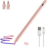 Apple iPad A16 Air 6/7/8/9/10/11/12. Nesil Avuç Içi Red Palm Rejection Tablet Kalemi Stylus Yazı Çizim 2 Uç - Rose