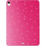 Apple İpad Air 10.9 2020 (4 Nesil) Simli Parlak Görünümlü Uyumlu Mnc Tablet Koton Kılıf-Pembe Koyu