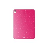 Apple iPad Air 10.9 2020 (4.Nesil) Uyumlu Simli Parlak Görünümlü Zore Tablet Koton Kılıf Pembe Koyu
