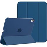 Apple iPad Air 11 Inç 6. Nesil Yatay Standlı Uyku Modlu Basic Arkası Sert Smart Kılıf A2902 A2903 - iPad Air 6 (11 inç) - Petrol Mavi